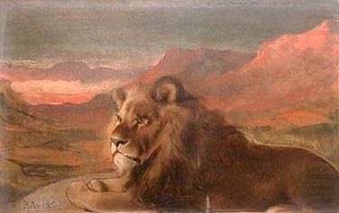 Pedro Americo Lion oil painting picture
